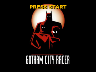 Batman Gotham City Racer title screen for Playstation